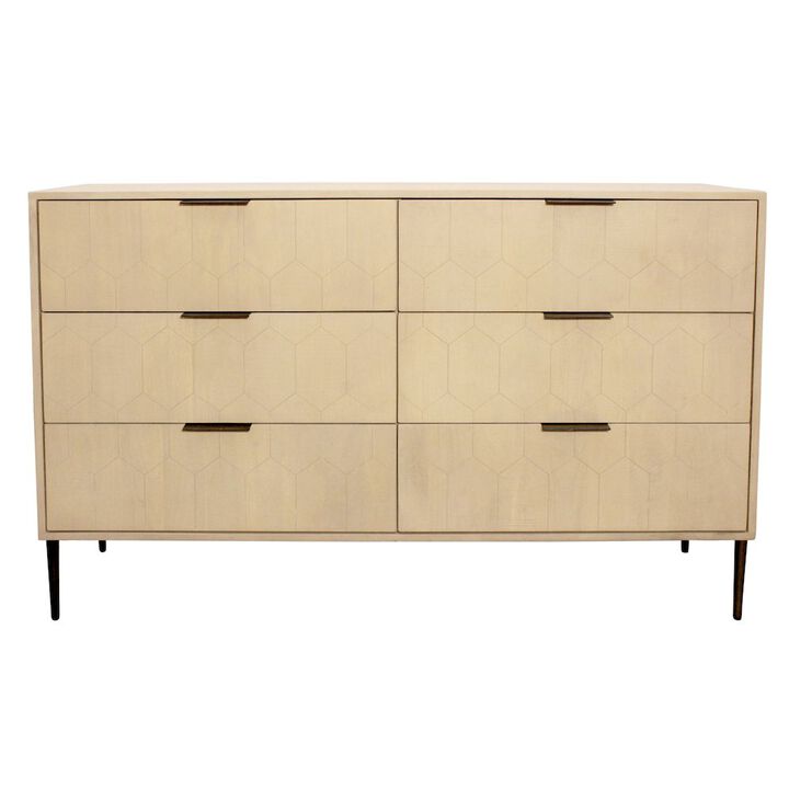 Ren 6-Drawer Dresser in Aged Natural