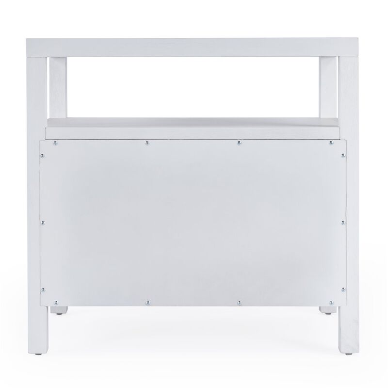 Butler Specialty Nora 2-Drawer Wide Nightstand, White