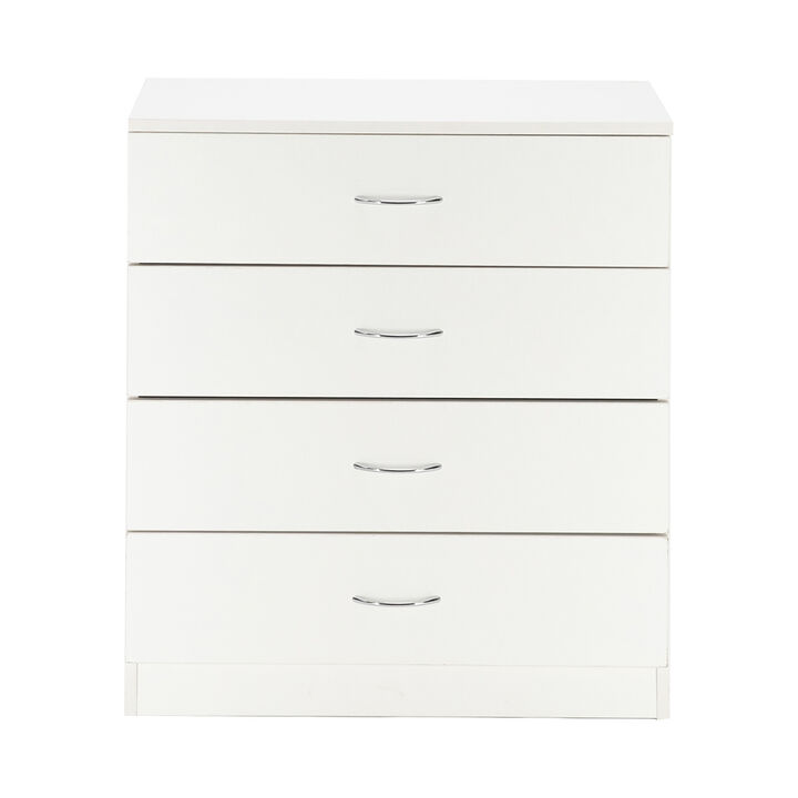 Modern 4-Drawer Dresser Simple Storage Cabinet for Bedroom or Living Room