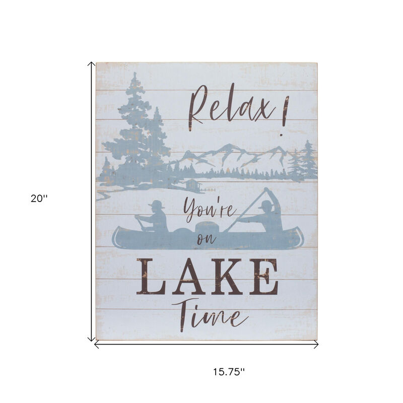 HomeRoots Set of Two White Black And Blue Trees, Lake Lake Wood Framed Art image number 3