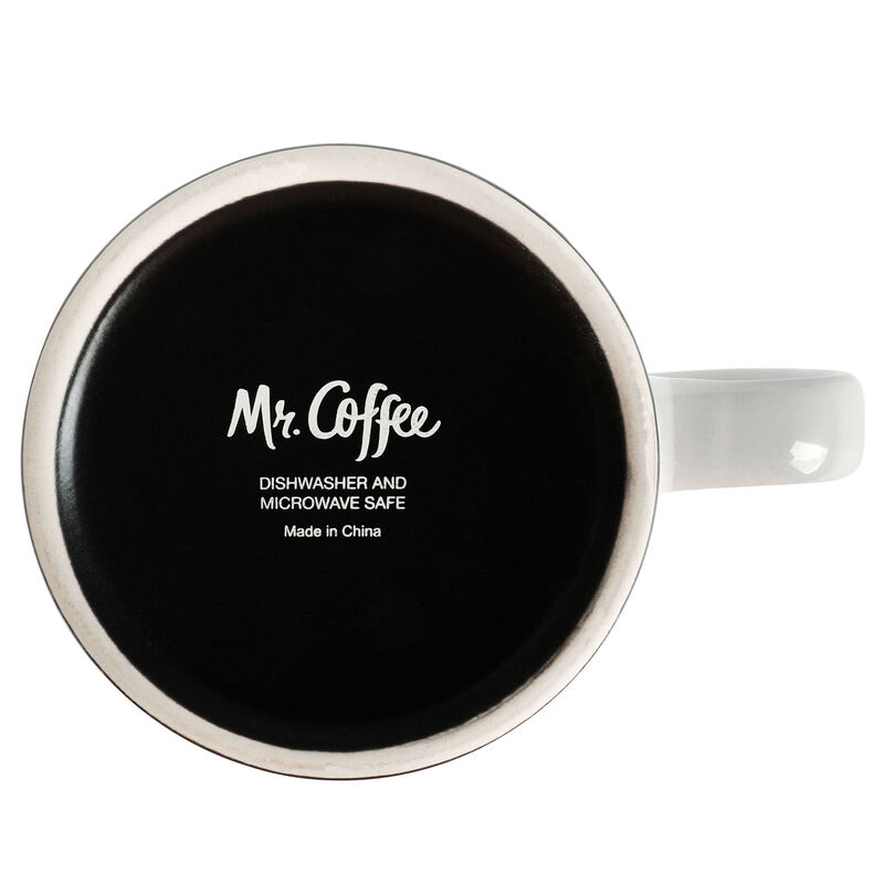 Mr. Coffee Parkmill 17oz 4 Piece Stoneware Coffee Mug Set in Assorted Designs