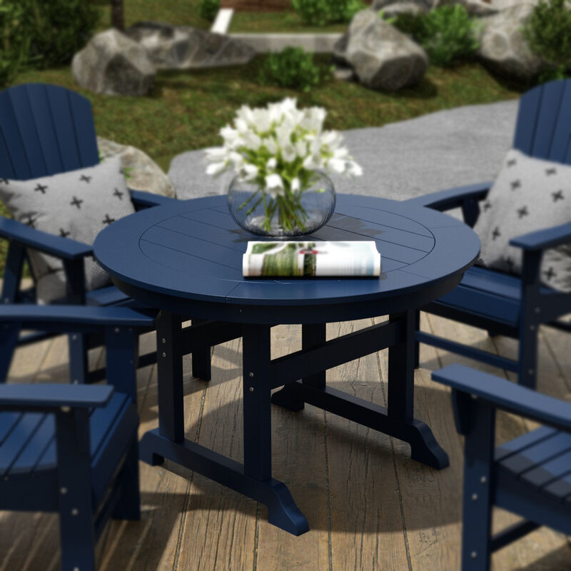 WestinTrends 47" Round Outdoor Patio Dining Table