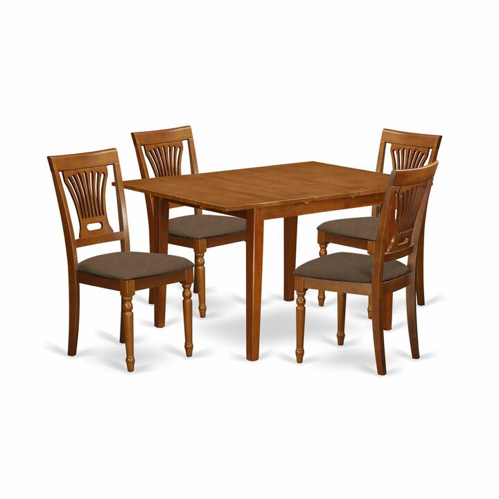 5 Pc small Kitchen Table set-small Dining Tables and 4 Kitchen Chairs