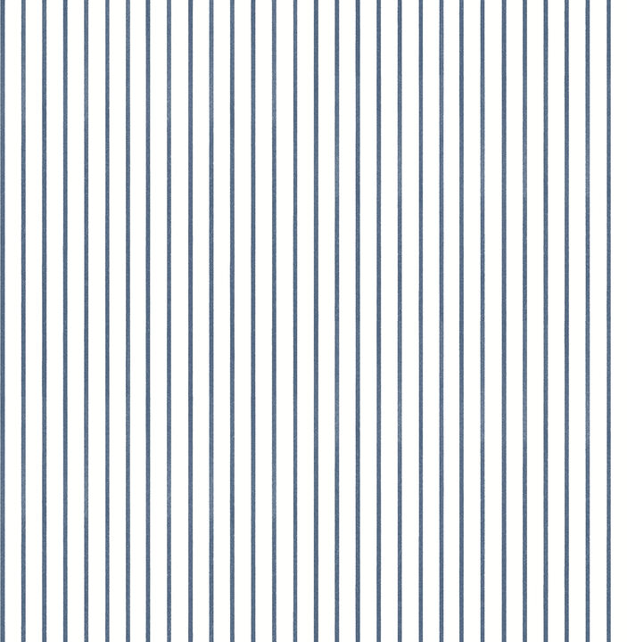 Oliver Navy Simple Stripe Wallpaper