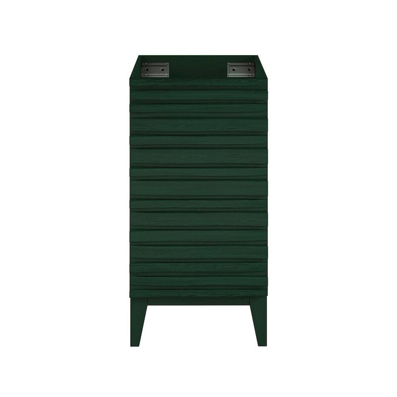 Cascade 18" Freestanding Bathroom Vanity Cabinet without Top in Green Oak image number 0