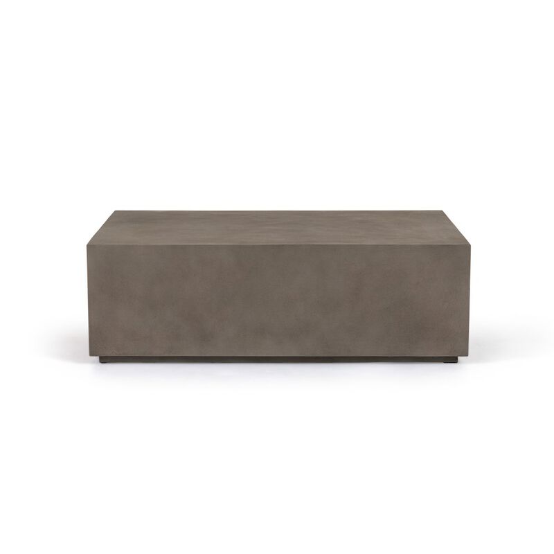 Modrest Fresno - Modern Grey Concrete Coffee Table