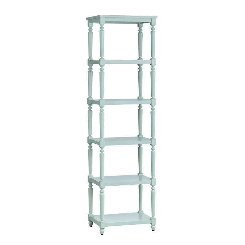 Evermore 5 Shelf Turquoise Etagere image number 0