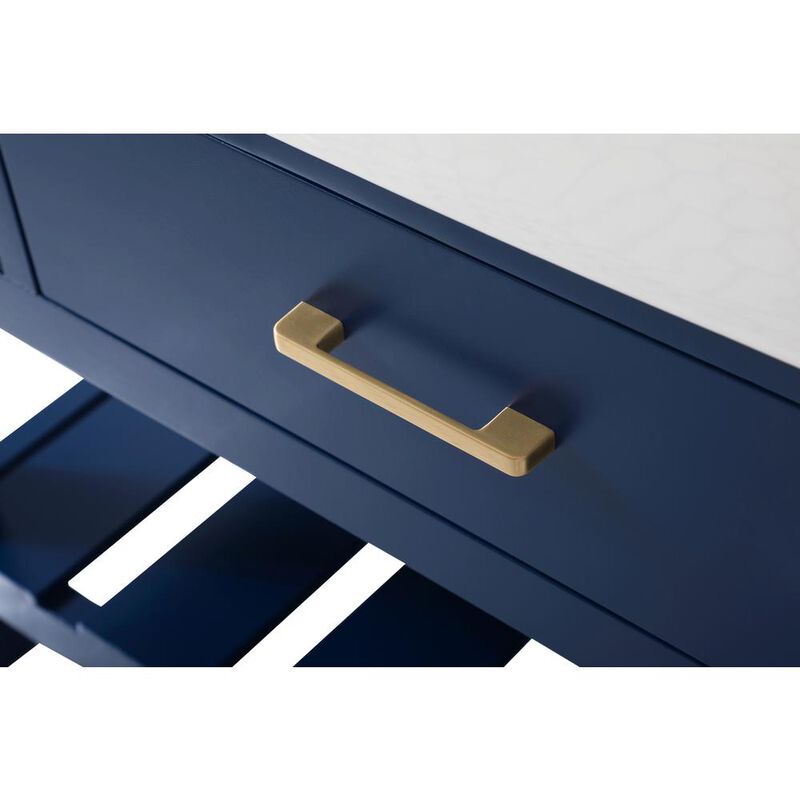 Elegant Kitchen and Bath 42 inch Single bathroom vanity in blue