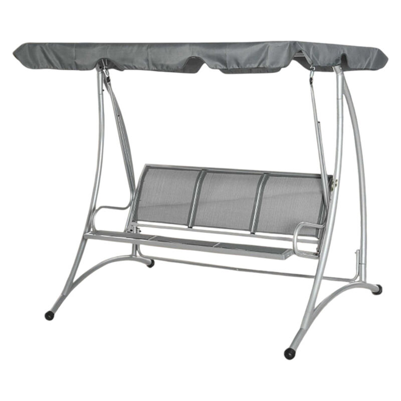 Stylish Garden Swing with Sturdy Frame, Soft Cushions, and UV-Protected Canopy for Outdoor Living