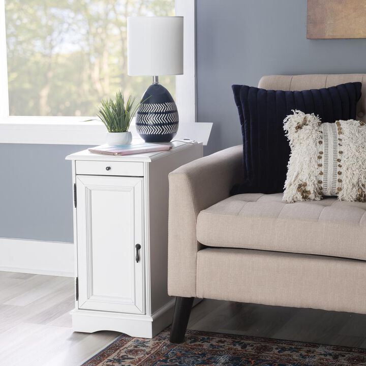 Powell Butler White Accent Table