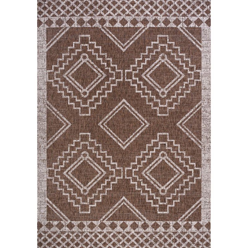 Marokko Diamond Tribal Medallion Indoor/Outdoor Area Rug