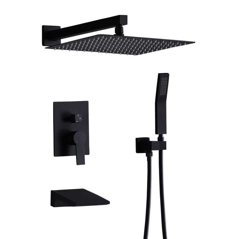 12 Inch Shower System With Handheld Shower Head