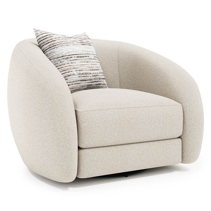 Austen Fabric Swivel Chair image number 0