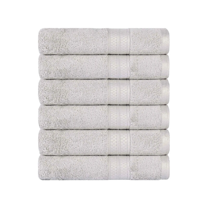Heavyweight 6 Piece Hand Towel Set with Plush Rayon Blend Fabric image number 0