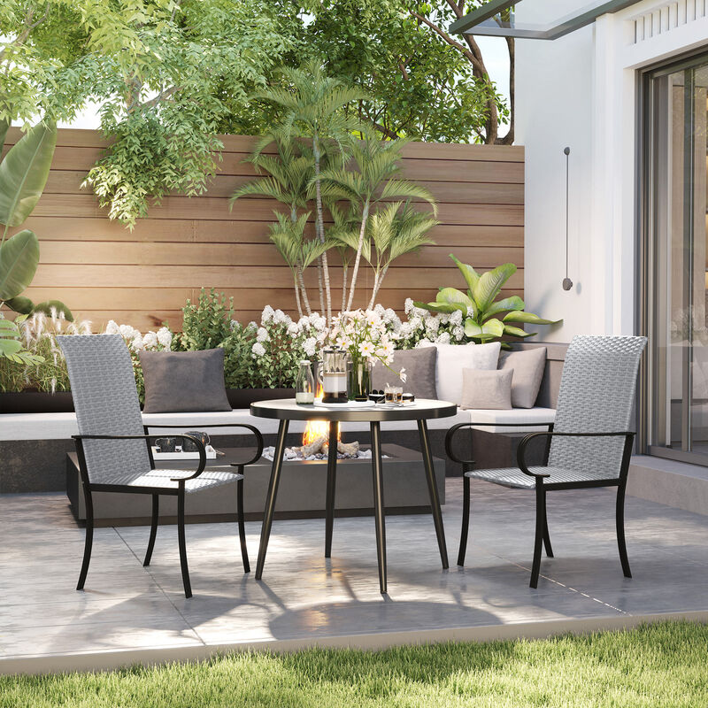 Modern Outdoor Dining Chairs, Stylish and Comfortable Seating for Patio, Garden, or Balcony image number 5