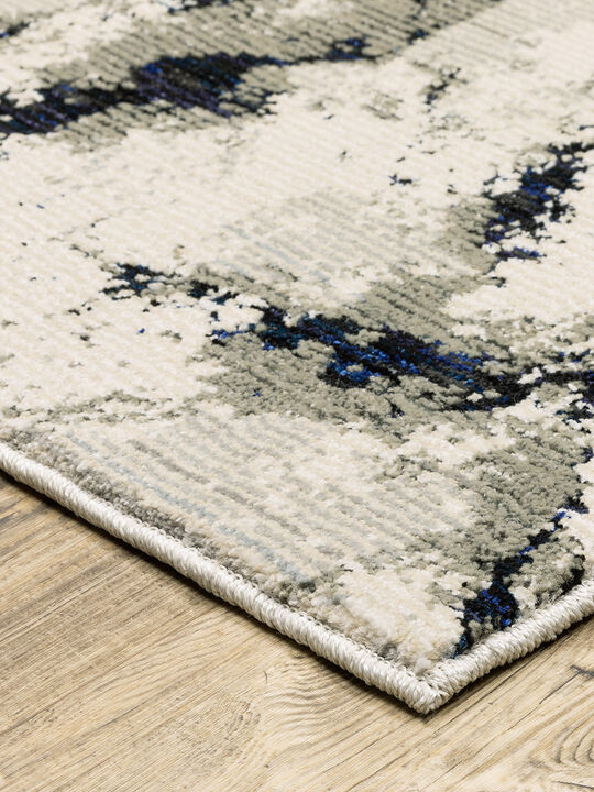 Evolution 1'10" x 3'2" Ivory Rug
