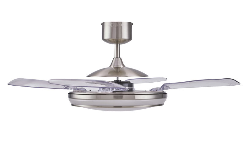 Fanaway Evo1 48" Retractable Blade Ceiling Fan with Light and Remote, Color Adjustable LED Fandelier Ceiling Fan, Patented Design Technology, Stronger Thicker Blades image number 6