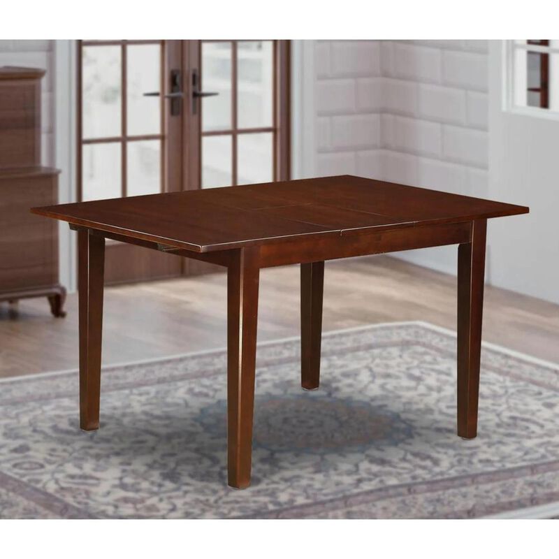 Milan rectangular Table with 12" butterfly leaf