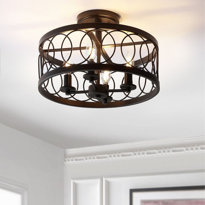 Sylvain Metal LED Semi-Flush Mount
