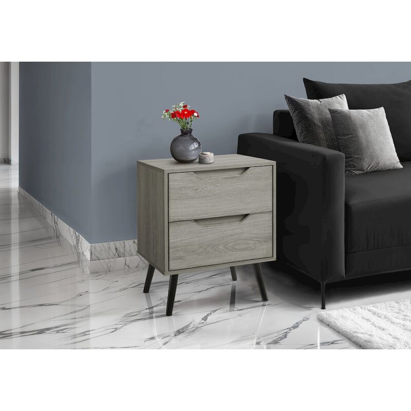 Accent Table, Living Room, Taupe Laminate, Modern, Contemporary