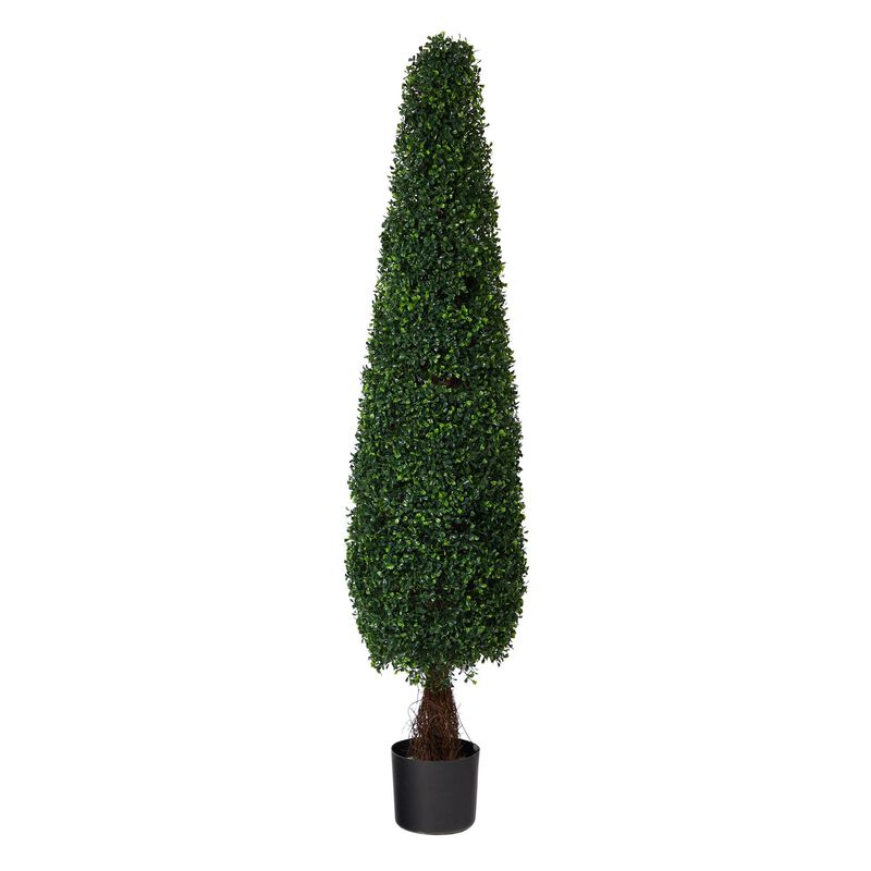 Nearly Natural 5-ft Boxwood Topiary Tree UV Resistant (Indoor/Outdoor) image number 1