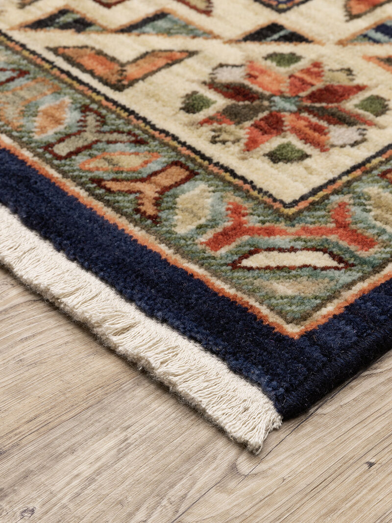 Lilihan 5'3" x 7'6" Navy Rug image number 1
