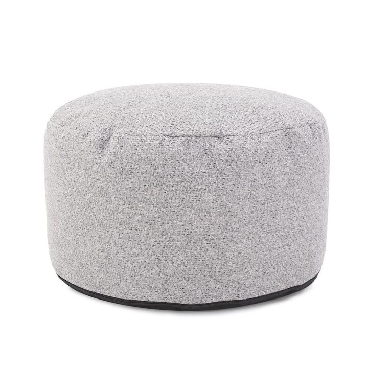 Howard Elliott Round Foot Pouf Panama Stone