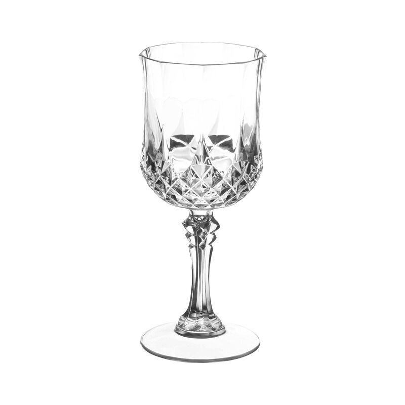 8 oz. Crystal Cut Plastic Wine Glasses (48 Glasses) image number 0