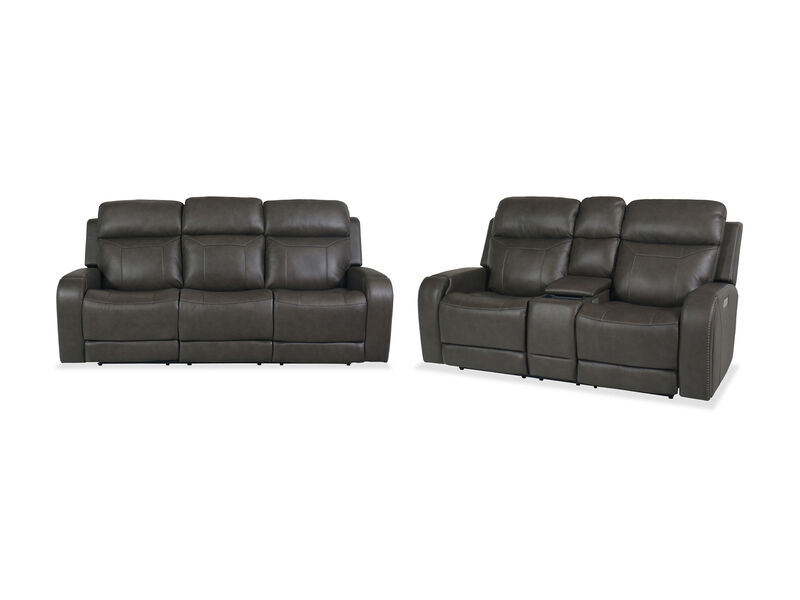 Kona Immersive Audio Power 2-Piece Living Room Set in Brown image number 0