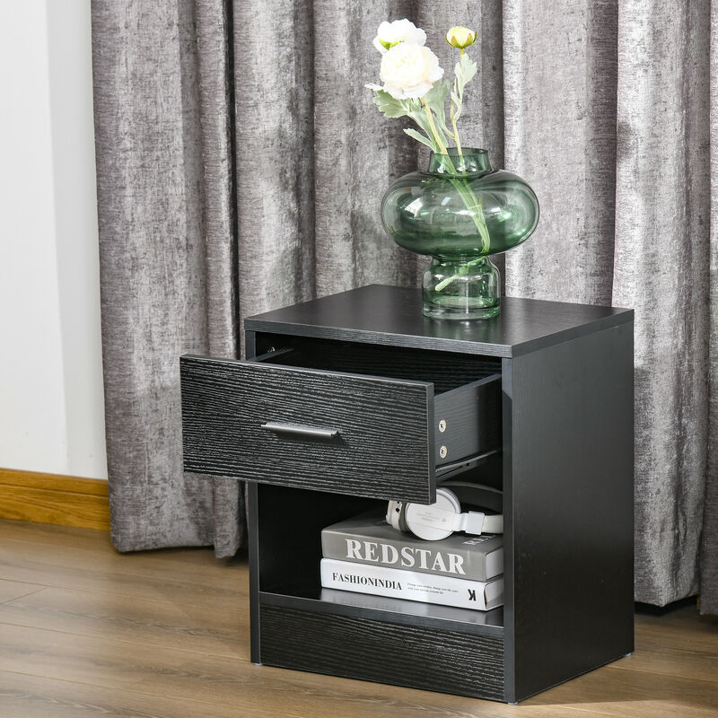 Hivvago Storage Side Table with Drawer and Open Shelf image number 7