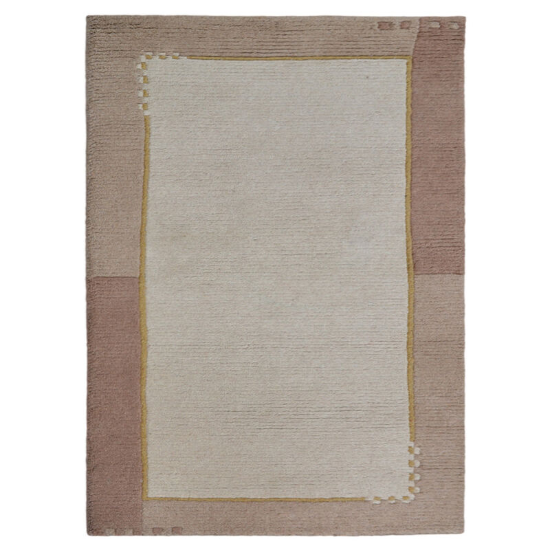 Rugsotic Carpets Hand Knotted Tibbati Wool Size Area Rug Contemporary Size T00205 image number 0