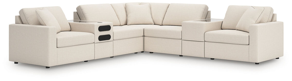 Modmax 7-Piece Balanced Sectional with Audio and Storage Consoles