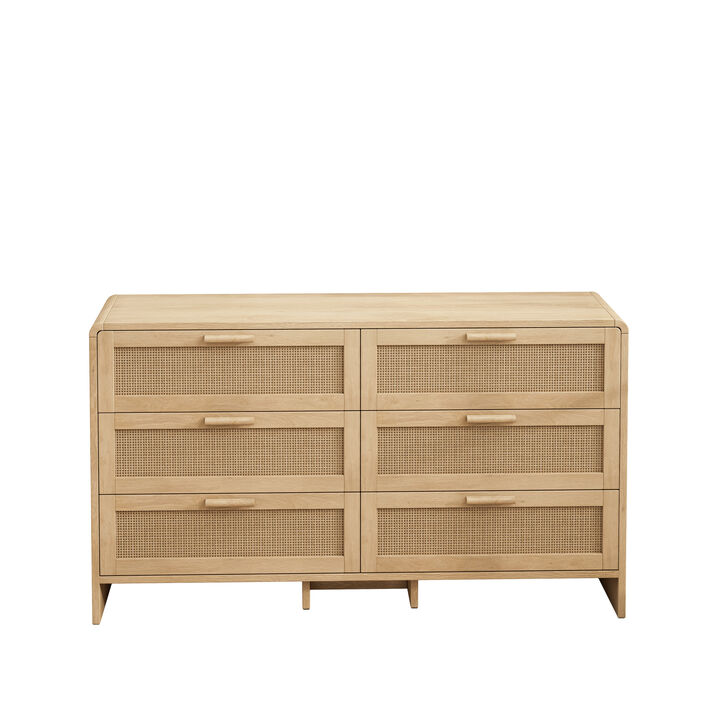 TATEUS 51.18'' Arc Shaped Corner Rattan Cabinet
