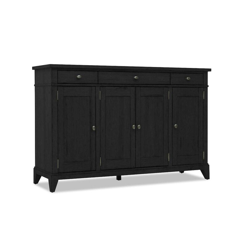 Legacy Classic Credenza (4 doors, 3 drawers, 1 silver tray, 3 adj shelves)