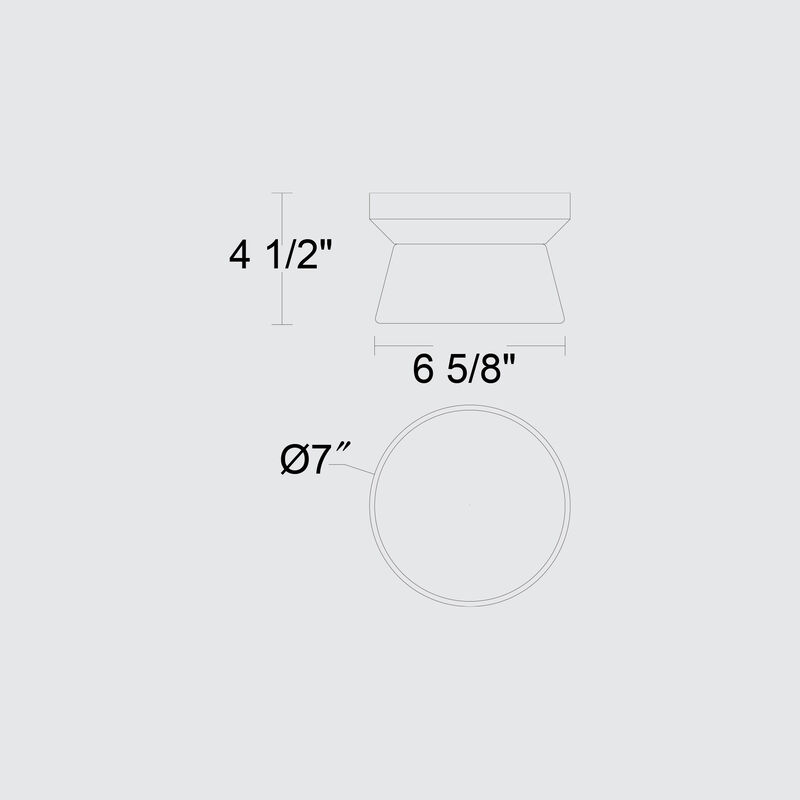 Skirt 7 inch LED Flush Mount image number 5