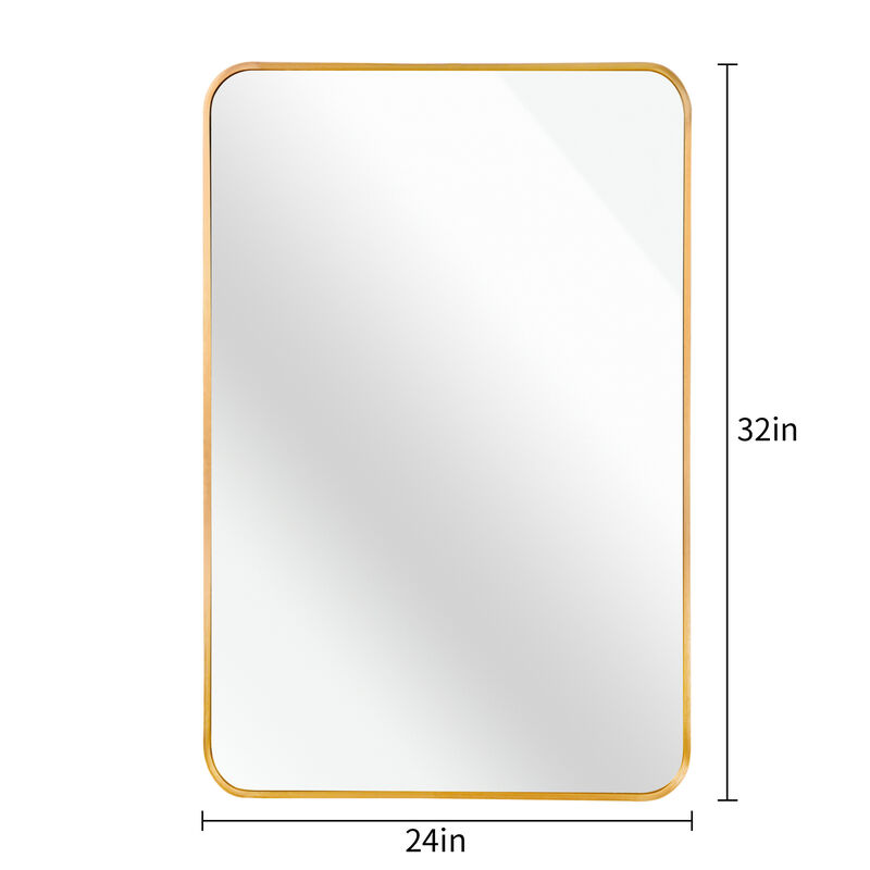 ELEMENT ACE 24x32 Inch Premium Framed Rectangular Wall Mirror with Shatterproof Glass image number 5