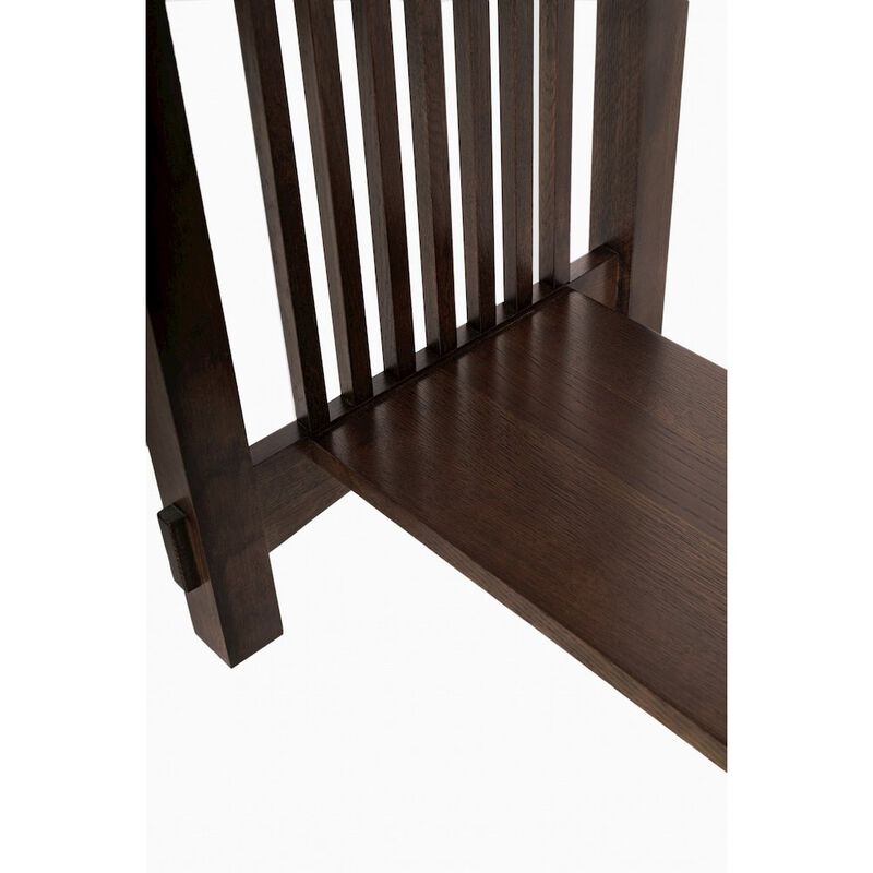 Crafters and Weavers Mission 3 Drawer Crofter Style Console Table - Walnut