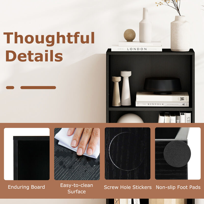 Cube Bookcase 3-Tier with Adjustable Shelves for Office or Home image number 6