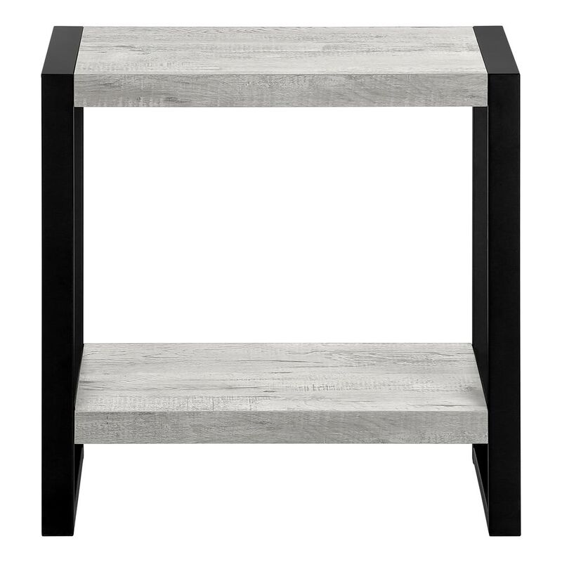 Accent Table, Side, End, Nightstand, Lamp, Living Room, Bedroom, Grey Laminate