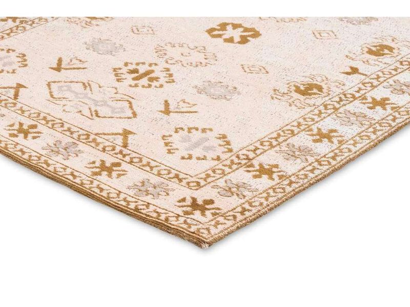 Mimi Peach and Beige Tribal Runner Rug image number 6