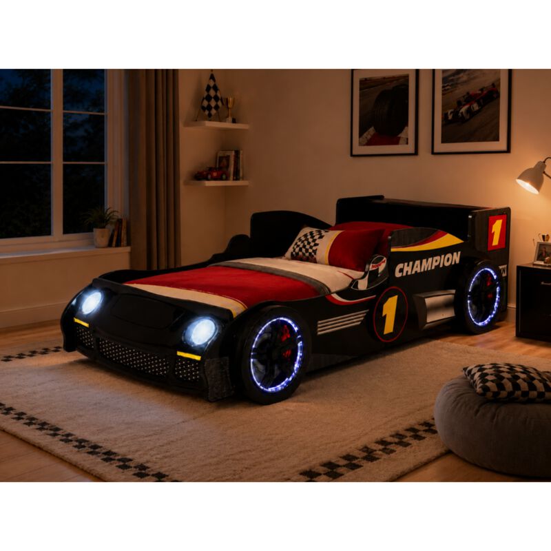 Murmus Kids Racing Car Bed Frame image number 2