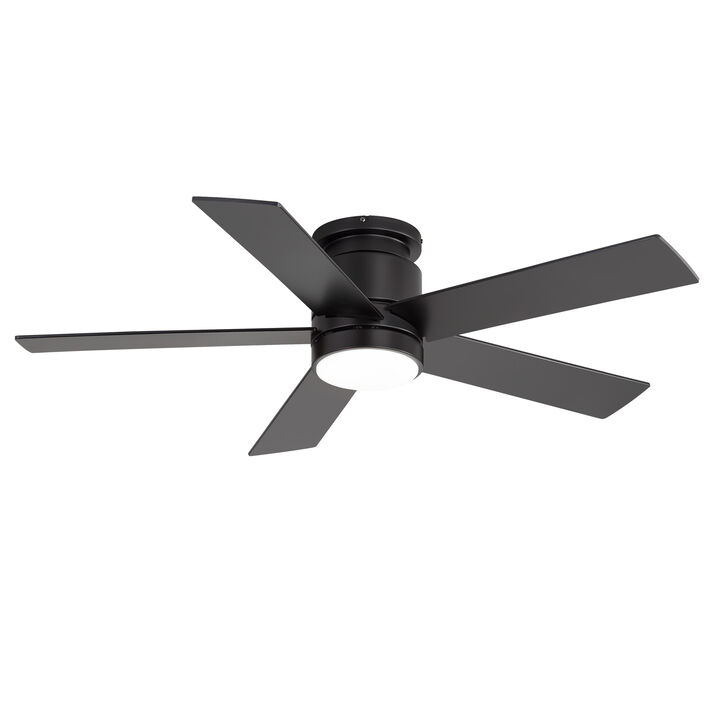 Breezary 42 in Low Profile Ceiling Fan with Light, 5 Blades, Quiet Reversible DC Motor, Remote Control, 6 Speeds