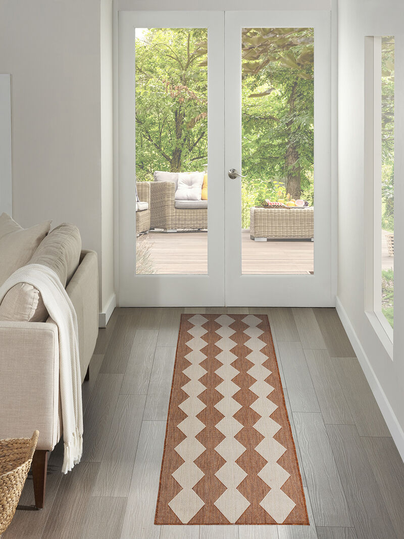 Positano POS04 Terracotta 2'2" x 10' Rug image number 6