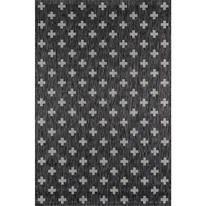 Novogratz Contemporary Rectangle Area Rug, Charcoal, 7'10 X 10'10