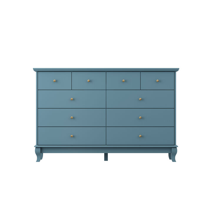 10 Drawer 55.1" W Double Dresser