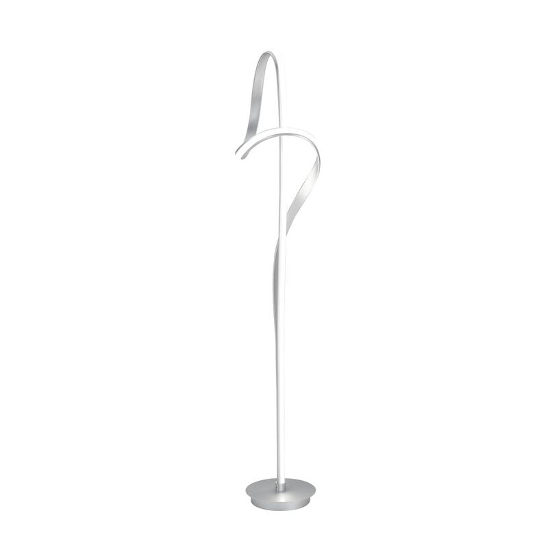 Budapest Floor Lamp Chrome Metal Dimmable Integrated LED