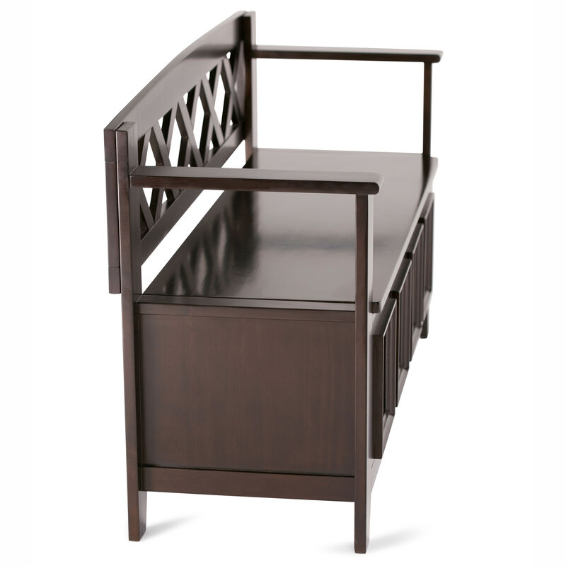 Simpli Home Amherst Entryway Storage Bench image number 5