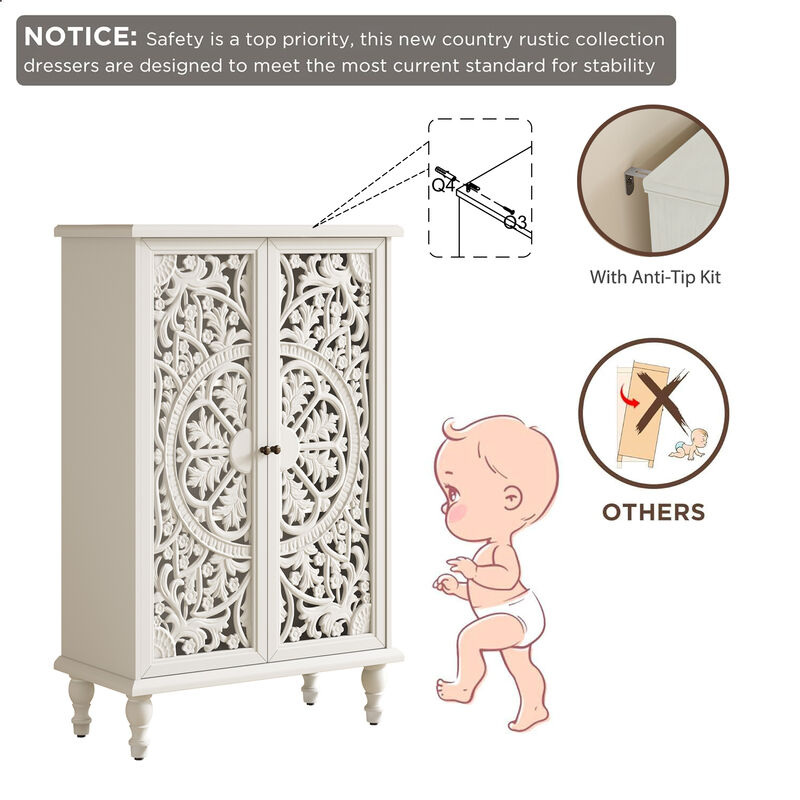 Zuggo 47" Tall Accent Cabinet image number 6