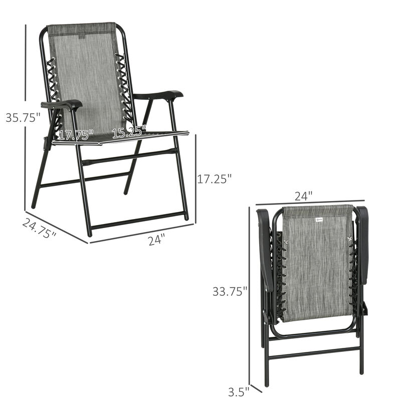 Hivvago 2-Piece Patio & Garden Folding Chair Set image number 2