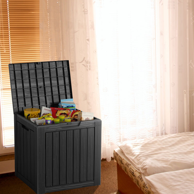 Mondawe 31 Gallon Outdoor Garden Resin Storage Deck Box